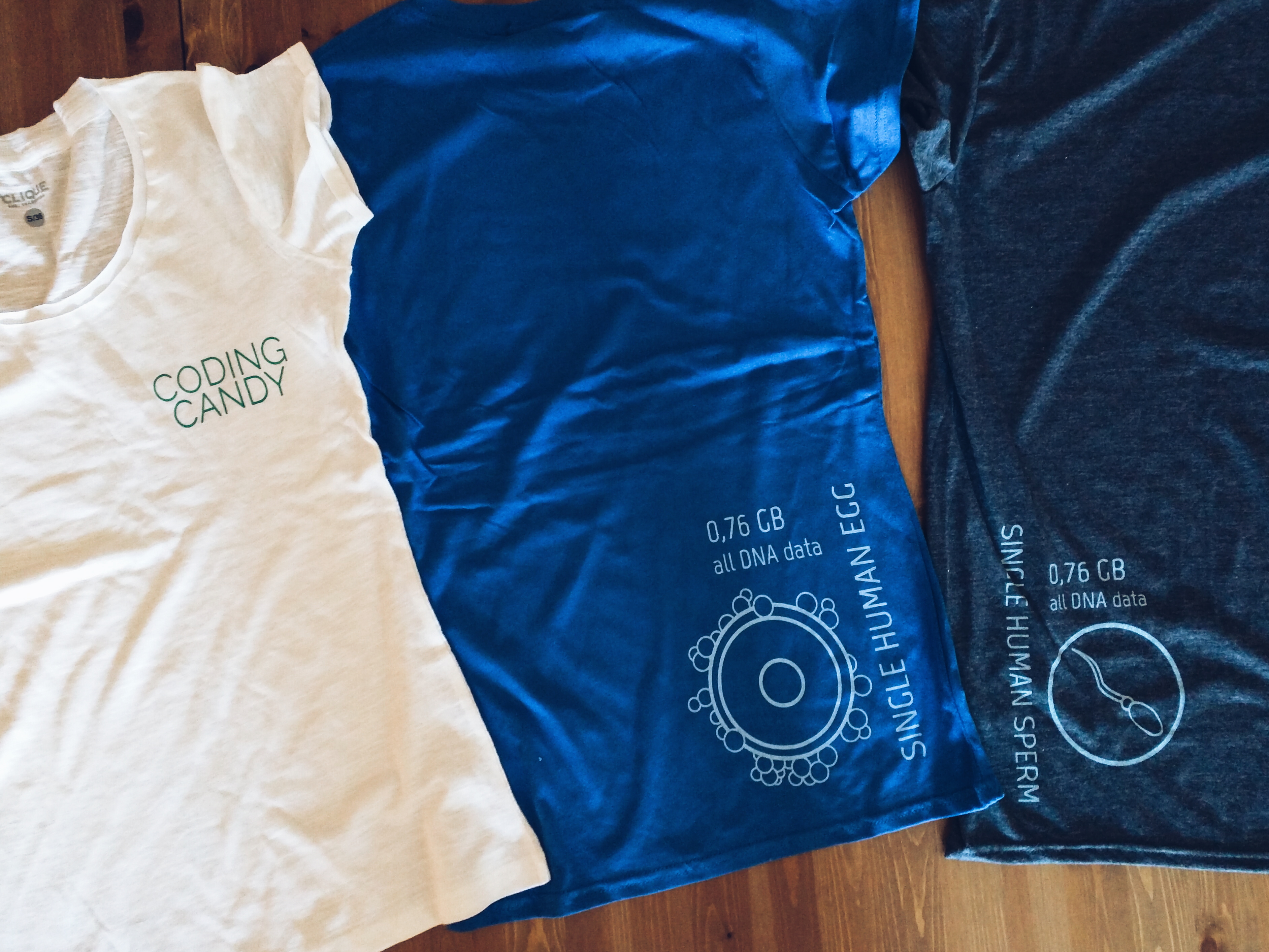 Official Coding Candy t-shirts designed by Eu
